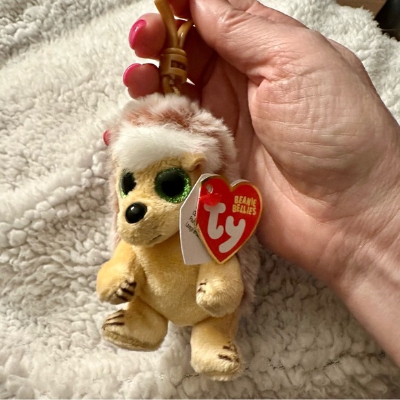 Ty Plush Hedgehog “Bumper” Bag Charm Key Chain NWT - Picture 3 of 14